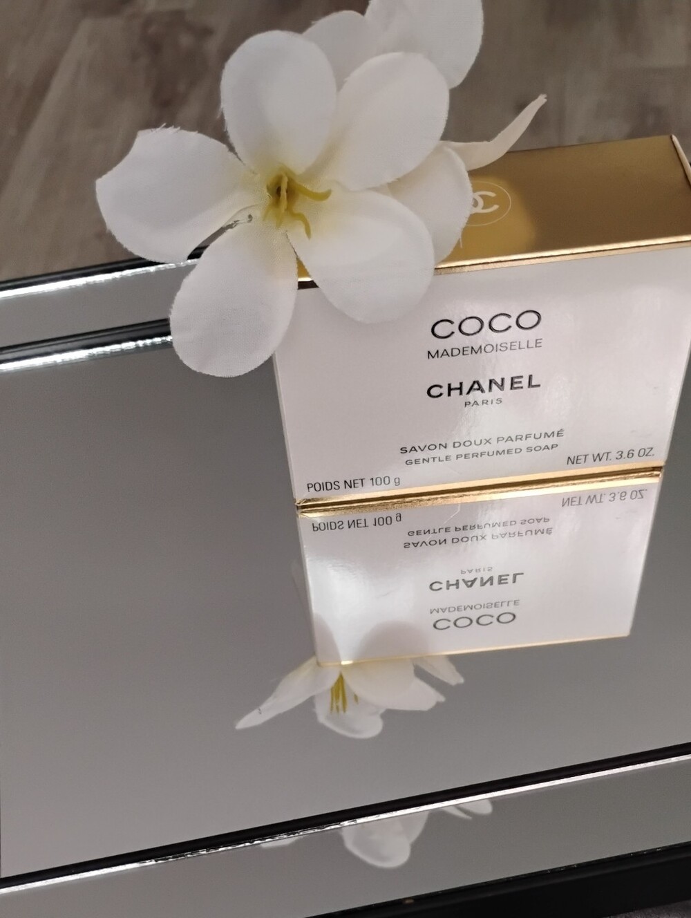 CHANEL Coco Mademoiselle Perfumed Soap - Gold &White Box🩷🌹✨🆕